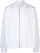 Camiel Fortgens Striped Zip-up Jacket - White