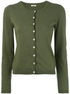 P.a.r.o.s.h. - Classic Cardigan - Women - Cotton/spandex/elastane - Xs, Green, Cotton/spandex/elastane