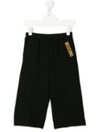 Moschino Kids - Logo Loose Trousers - Kids - Polyamide/polyester/spandex/elastane/viscose - 10 Yrs, Black