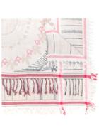 Zadig & Voltaire - Tassel Trim Scarf - Women - Viscose - One Size, Women's, Nude/neutrals, Viscose