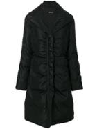 Versace Vintage Padded Mid-length Coat - Black