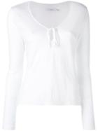 J Brand Fitted Top, Women's, Size: Xs, White, Linen/flax