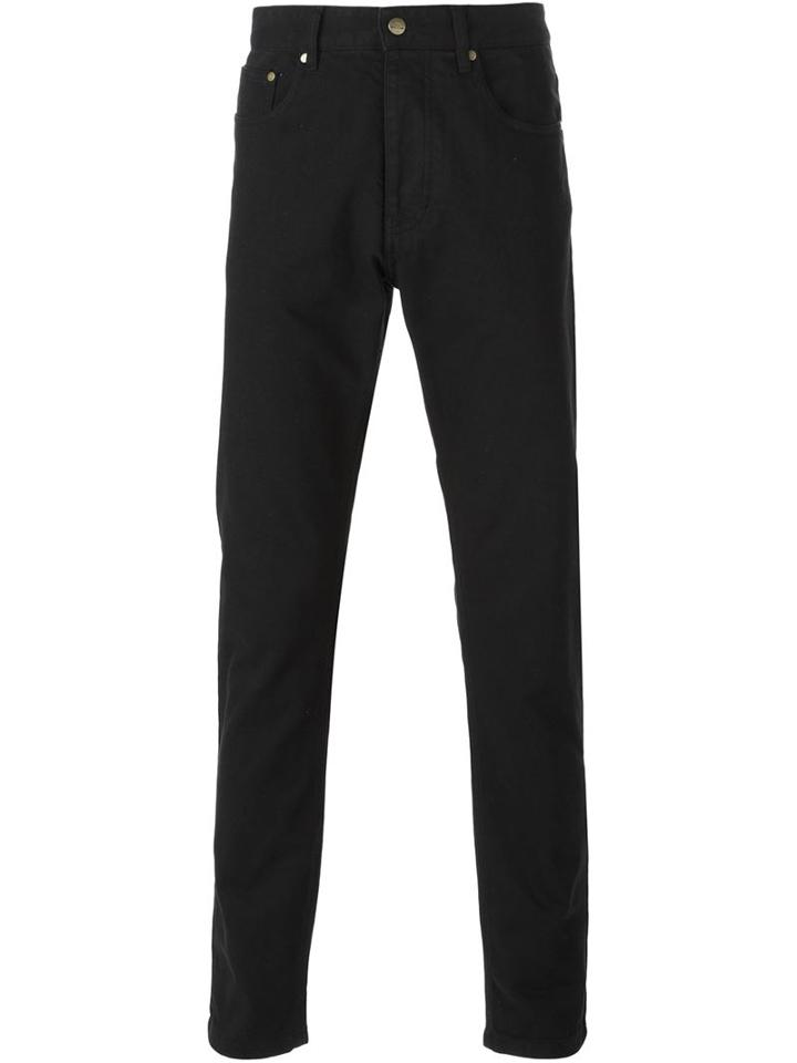 Ami Alexandre Mattiussi Straight Leg Jeans, Men's, Size: 34, Black, Cotton