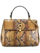 Ermanno Scervino Snakeskin Effect Shoulder Bag, Women's, Brown