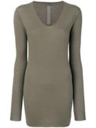 Rick Owens V-neck Jumper - Grey