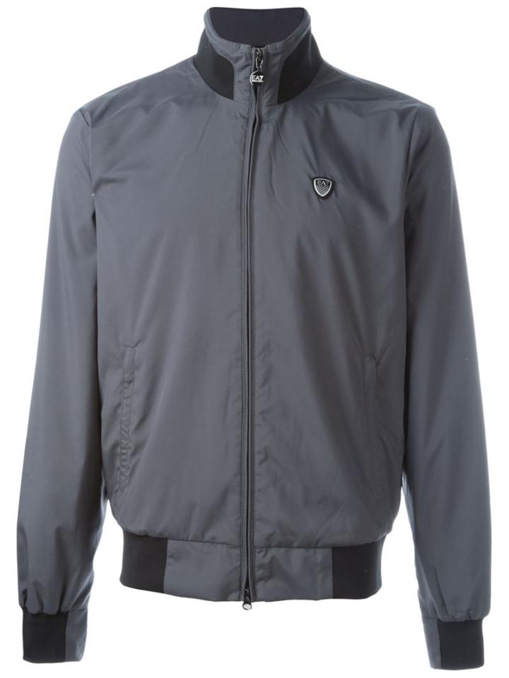 Ea7 Emporio Armani Logo Patch Detail Bomber