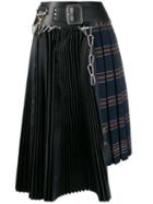 Chopova Lowena Patchwork Midi Skirt - Black