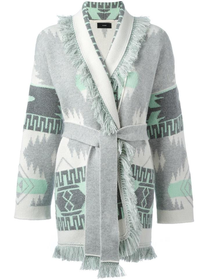 Alanui Belted Cardigan - Grey