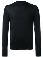 Maison Margiela Fitted Knitted Sweater - Black