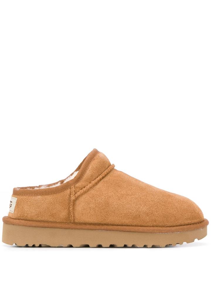 Ugg Australia Shearling Lined Slippers - Neutrals
