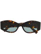 Max Mara Cat-eye Squared Sunglasses - Brown