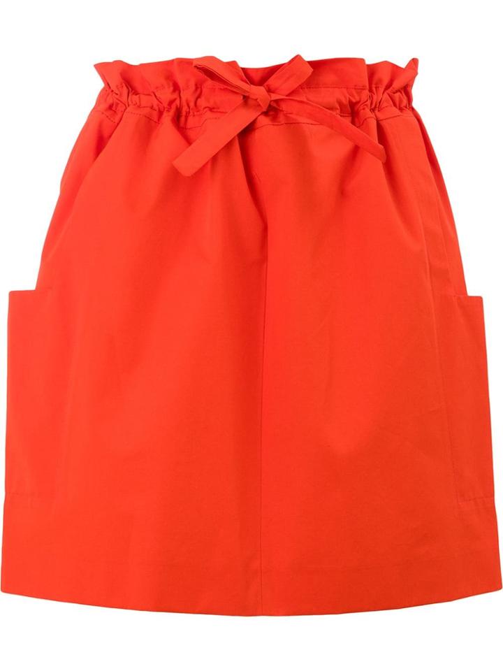 Maison Rabih Kayrouz Paper Bag Skirt - Red