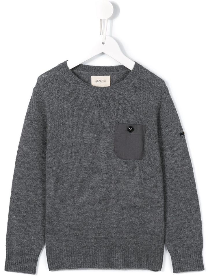 Bellerose Kids Patch Pocket Knit Sweater