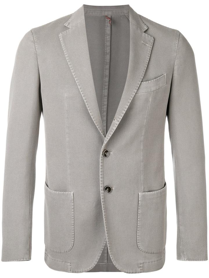Biagio Sananiello Two-button Blazer, Men's, Size: 52, Grey, Cotton
