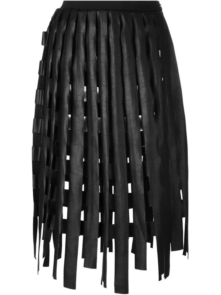 Aviù Thick Fringed Mid-length Skirt