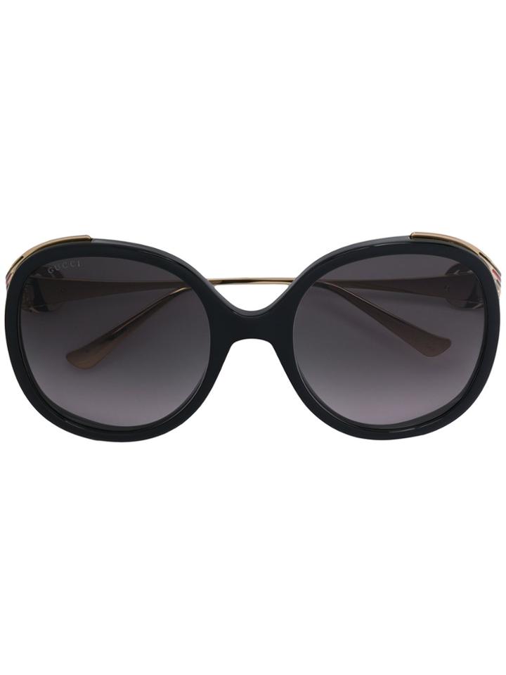 Gucci Eyewear Round Frame Oversized Sunglasses - Black