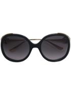 Gucci Eyewear Round Frame Oversized Sunglasses - Black