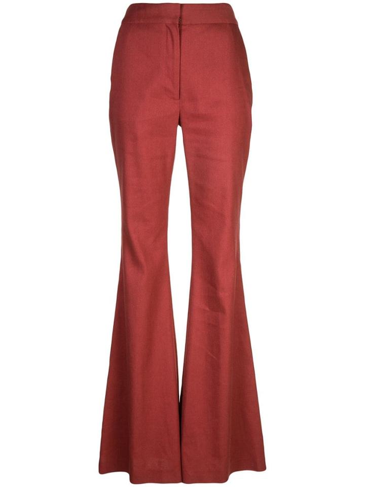 Adam Lippes Flared Trousers - Orange