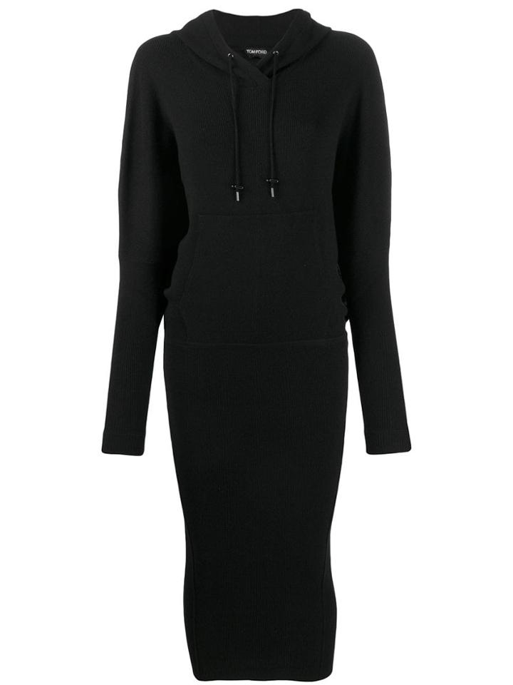 Tom Ford Fitted Hooded Dress - Black