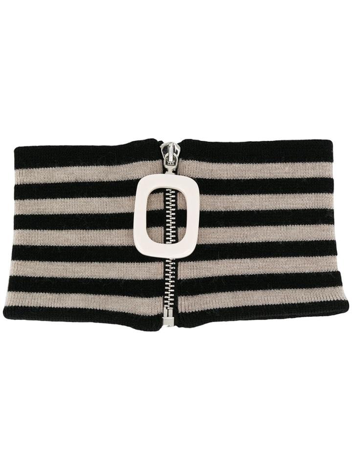 Jw Anderson Zipped Scarf - Black