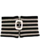Jw Anderson Zipped Scarf - Black