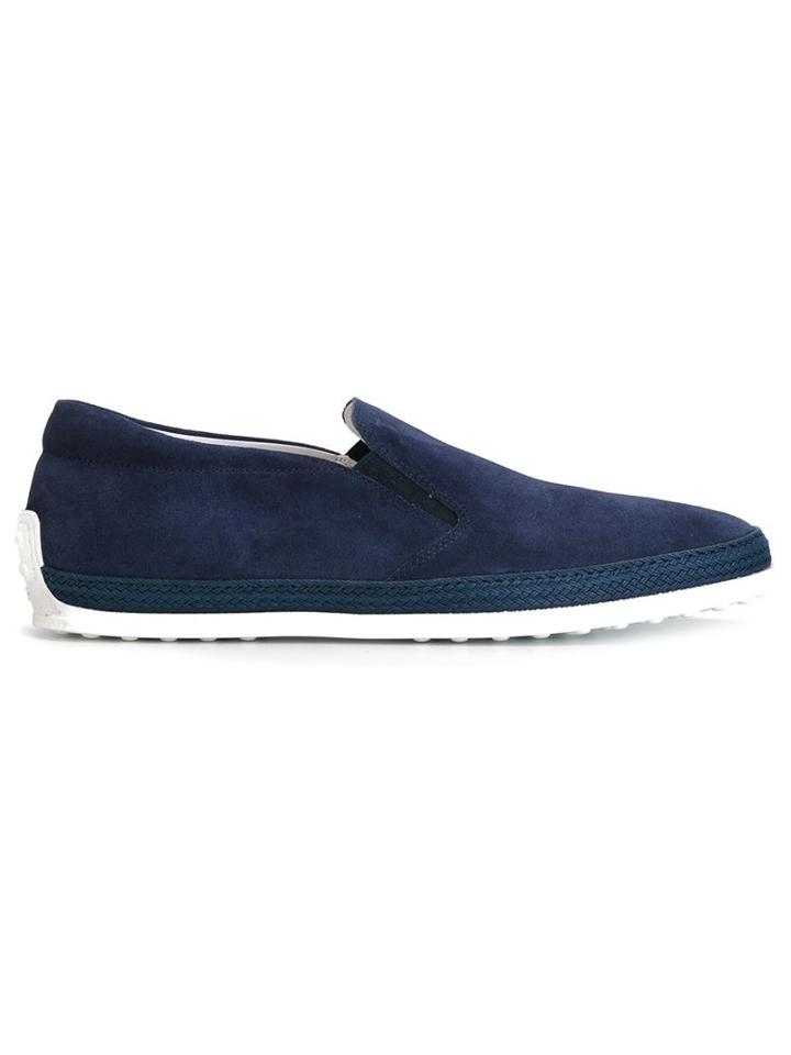 Tod's Braided Trim Slip-on Sneakers