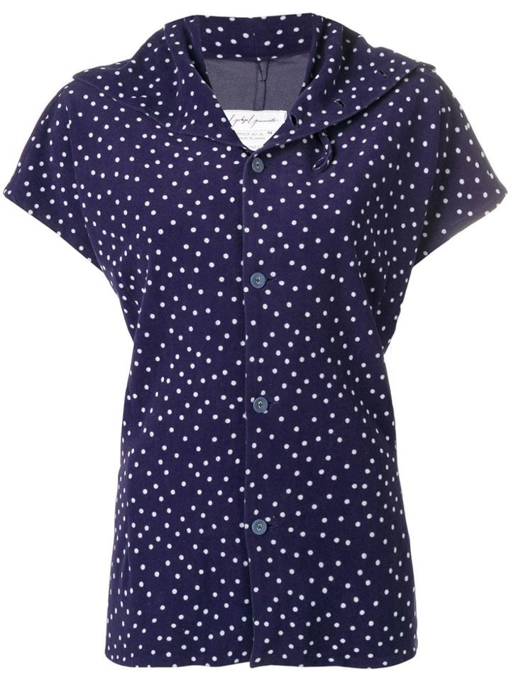 Yohji Yamamoto Vintage Polka Dot Shirt - Blue