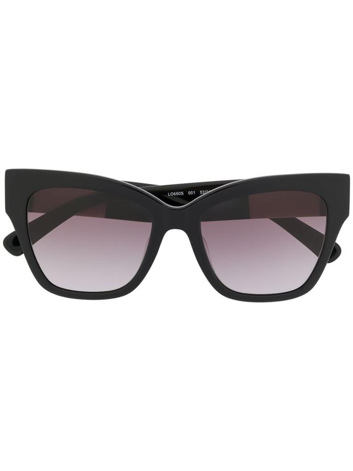 Longchamp Oversized Frame Sunglasses - Black