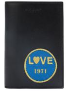 Saint Laurent Love 1971 Passport Case - Black