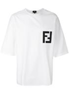 Fendi Ff Logo T-shirt - White