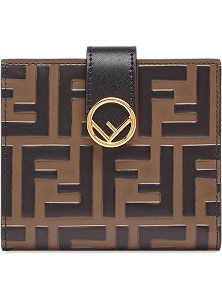 Fendi Ff Logo Wallet - Black