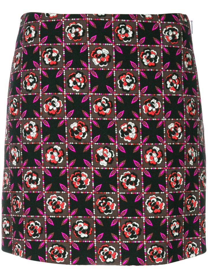 Emilio Pucci Printed Mini Skit - Black