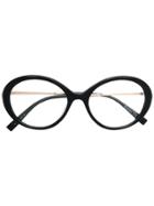 Max Mara Classic Round Glasses - Black