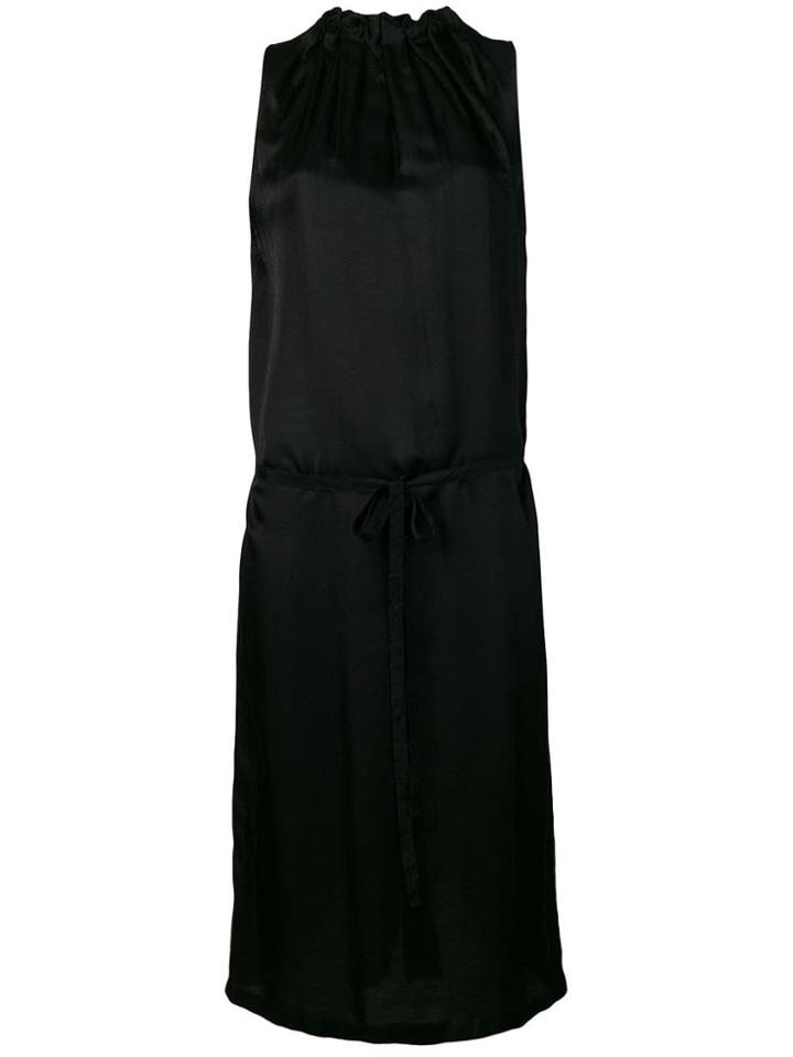 Ann Demeulemeester Tie Waist Midi Dress - Black