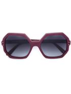 'yatton' Sunglasses - Women - Acetate - One Size, Red, Acetate, Oliver Goldsmith