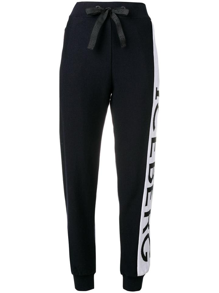 Iceberg Side Logo Trackpants - Blue