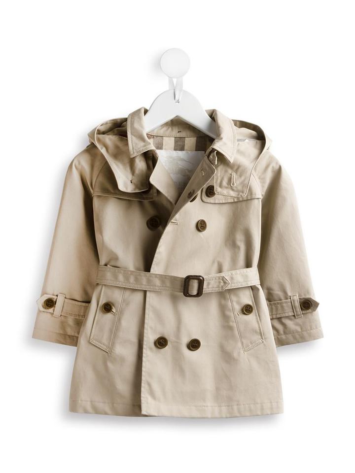 Burberry Kids - Belted Trench Coat - Kids - Cotton/polyester - 6 Mth, Grey