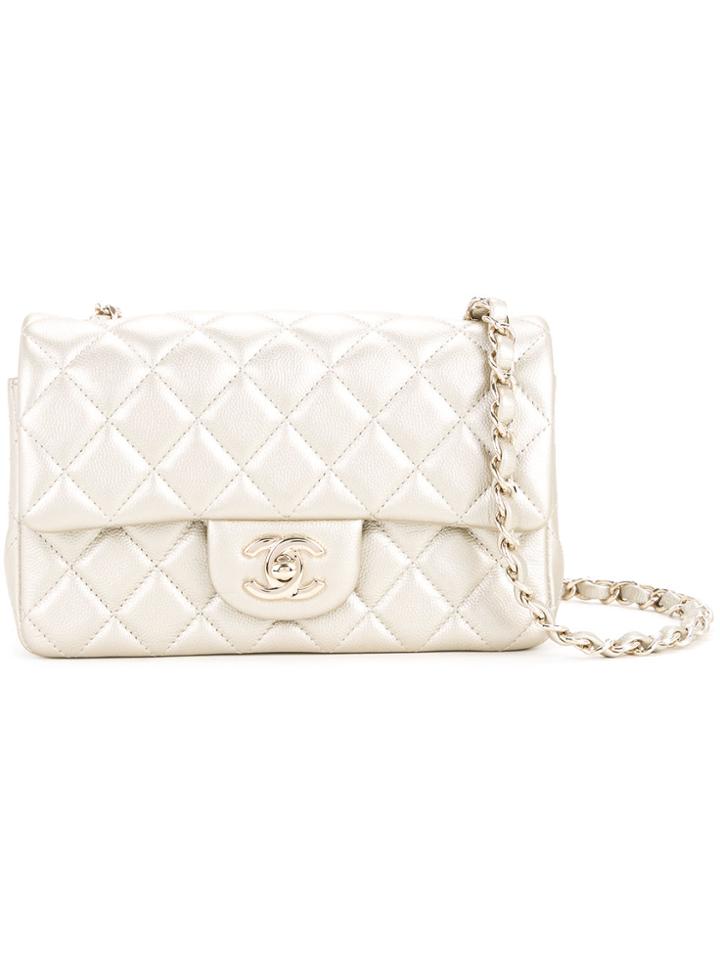 Chanel Vintage Quilted Shoulder Bag - Metallic