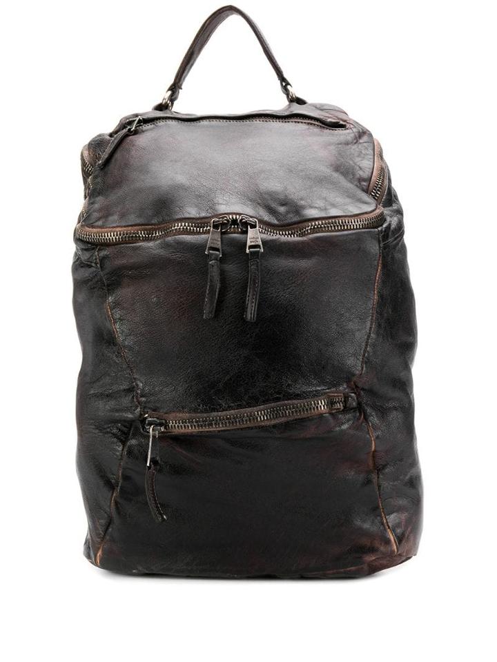 Giorgio Brato Classic Zipped Backpack - Black