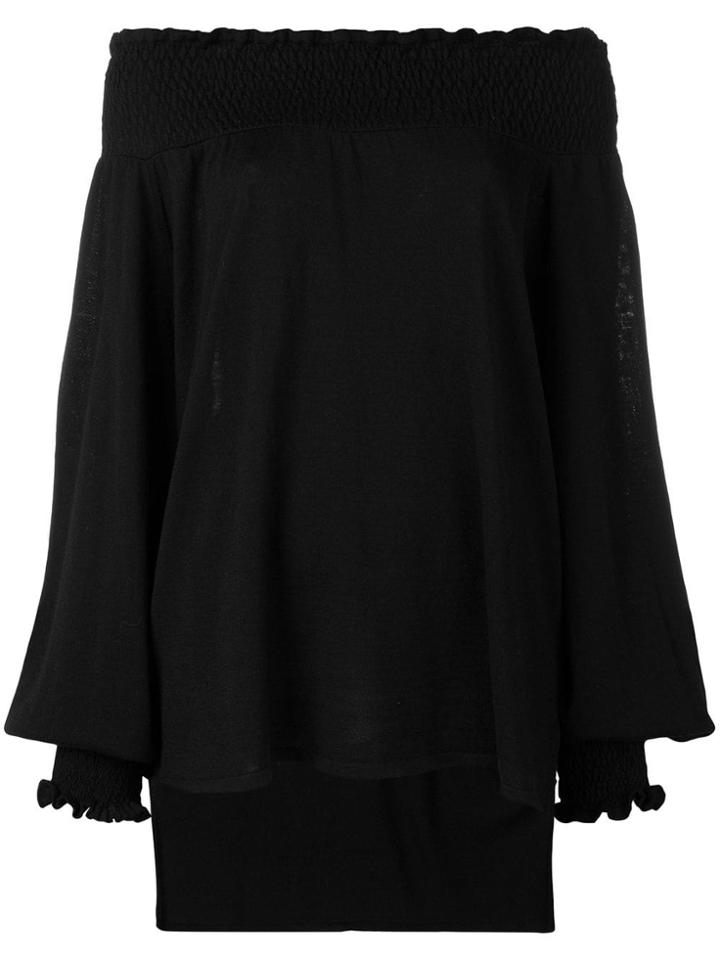 Laneus Off The Shoulder Jumper - Black