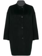 Oyuna Cocoon Shaped Coat - Black