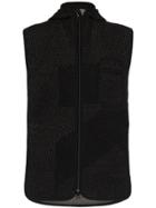 Byborre Stitch Detail Hooded Vest - Black