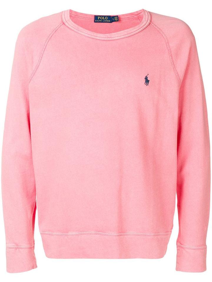Polo Ralph Lauren Embroidered Logo Sweatshirt - Pink