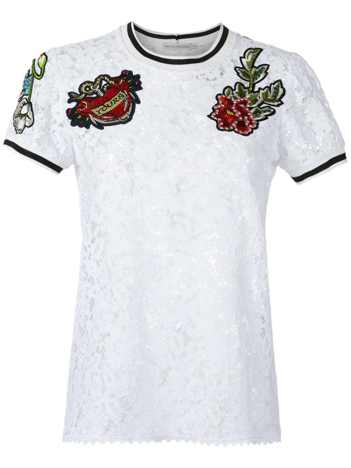 Martha Medeiros Lace Top - White