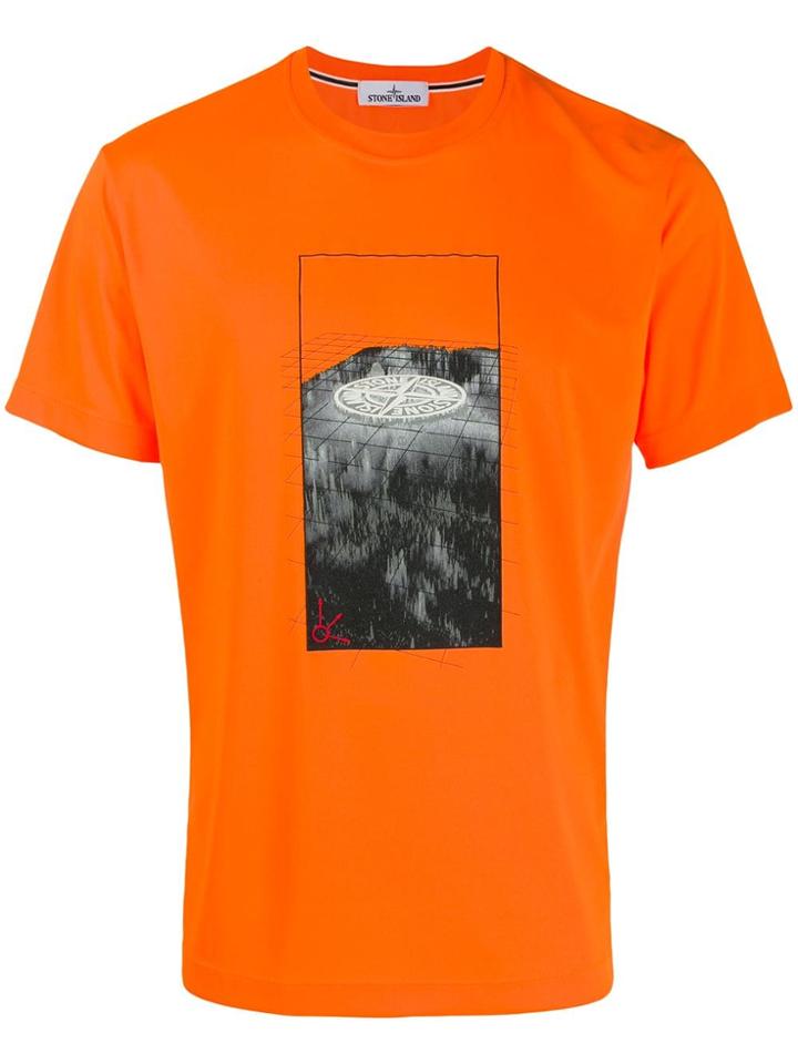 Stone Island Crew Neck T-shirt - Orange