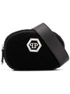 Philipp Plein Zipped Logo Belt Bag - Black