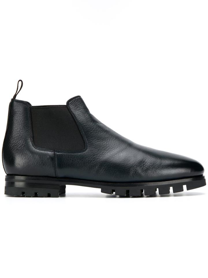 Santoni Low Chelsea Boots - Blue