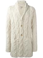 John Varvatos Long Cardigan, Men's, Size: Xl, Nude/neutrals, Alpaca/merino