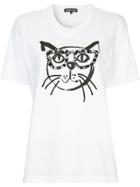 Markus Lupfer Cat Applique T-shirt - White