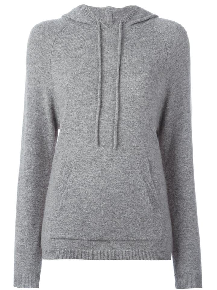 Chinti And Parker Stripe Track Hoodie, Women's, Size: Xl, Grey, Cashmere